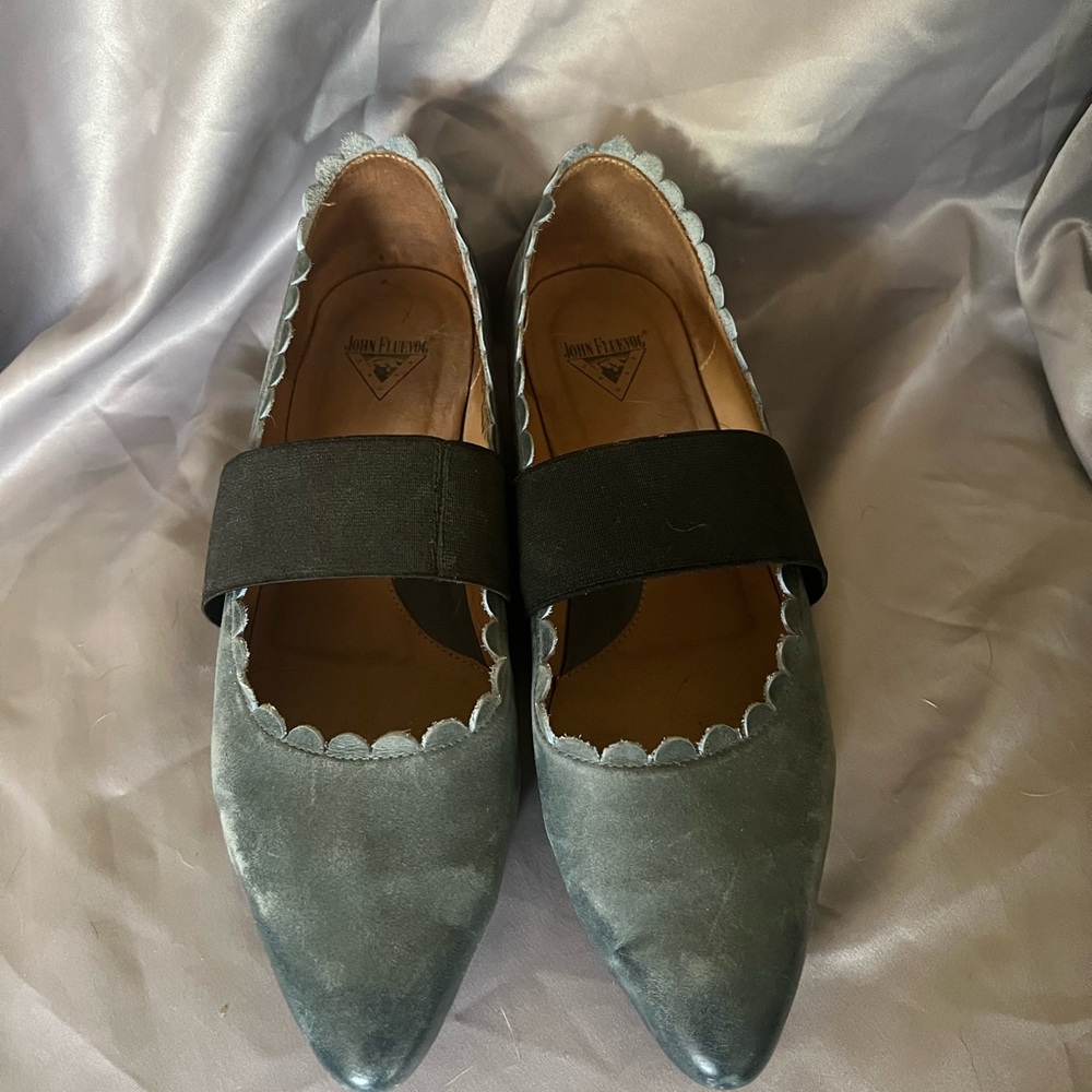 John Fluevog Wind, Blue, size 8